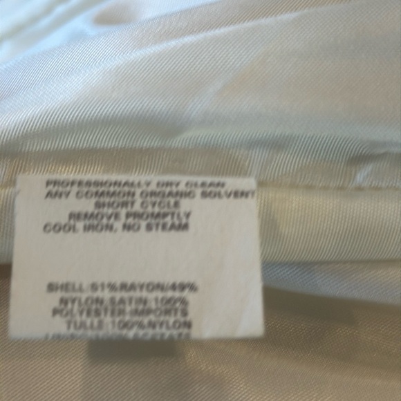 Jessica McClintock For Gunne Sak Strapless Ivory & Gold Tulle Dress Size 7/8 - Picture 10 of 14